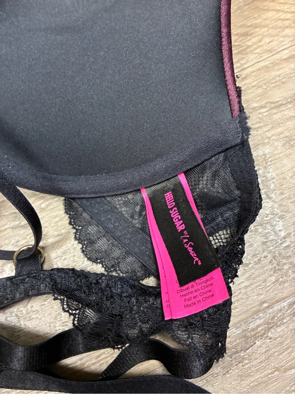 La Senza 2 Push Up Bras Obsession Plunge Lace Hello Sugar